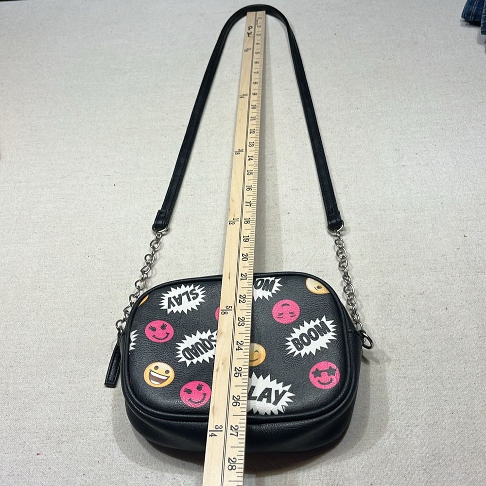Trendy Emoji Black Crossbody Bag - Picture 14 of 15